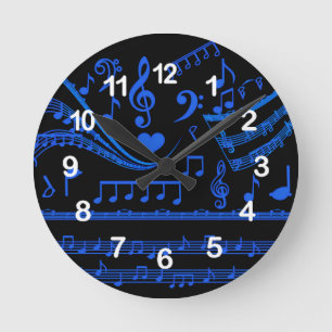 Muziek is mijn wereld__Wall Clock Ronde Klok