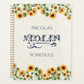 Muziek is mijn zonneschijn viool planner (Voorkant)