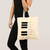Muziek is wat gevoelens klinken als Canvas tas (Voorkant (product))