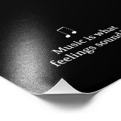 Muziek is wat voelt als foto afdruk (Hoek)