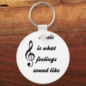 Muziek is wat voelt als sleutelhanger (Voorkant)