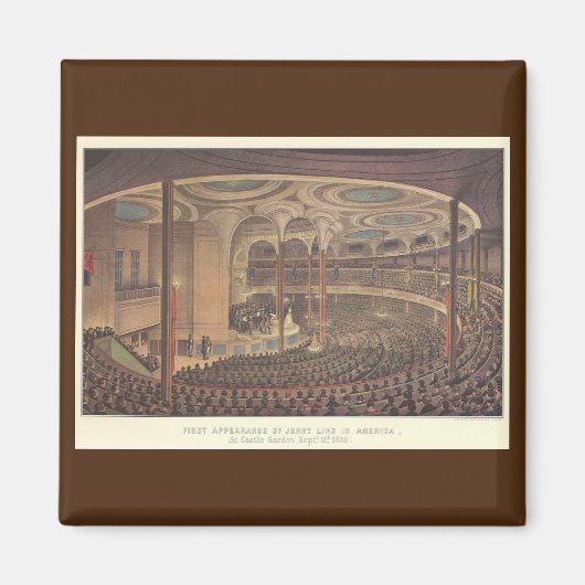  muziek, Jenny Lind, Zweedse opera Singer Magneet (Voorkant)