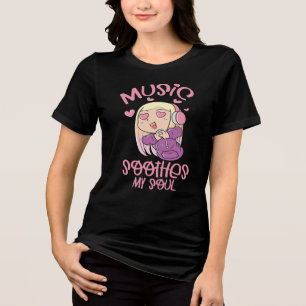 Muziek Kalmeert Mijn Ziel, Muziek Liefhebber Tri-Blend Shirt