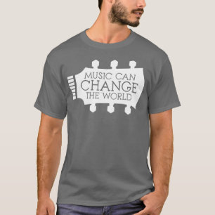 Muziek kan de wereld van gitaarovervallen verander t-shirt