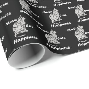 Muziek Katten Geluk - Muzikant Lover Quote Cadeaupapier