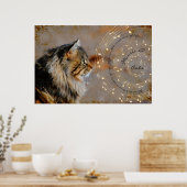 Muziek & katten - Kunstafdrukken Poster (Keuken)