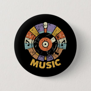 muziek klassiek retro ronde button 5,7 cm