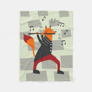 Muziek, kunst, vocht en muziek fleece deken