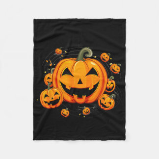 Muziek Leraar Halloween Herfst Pompoen Fleece Deken