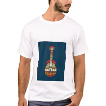 Muziek Liefhebber Gitaar Woord Kunst T-Shirt