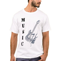 Muziek Liefhebber Klassieke Gitaar T-shirt – Casua