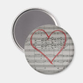 Muziek Liefhebbers magneet (Voorkant / Achterkant)