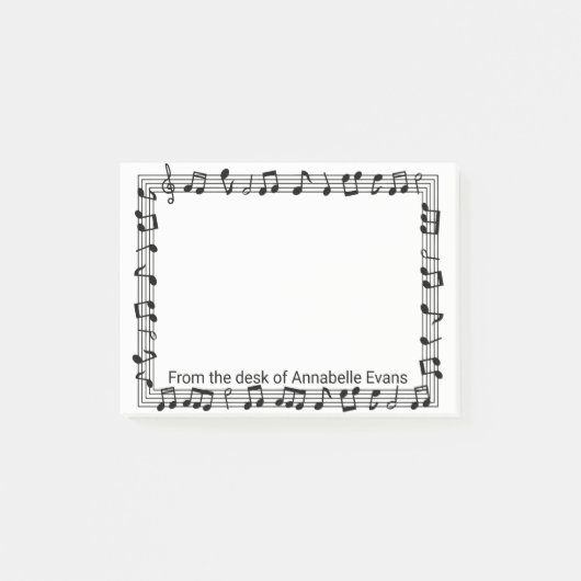 Muziek Lijst personaliseren Post-it® Notes (Voorkant)