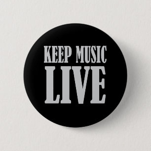 Muziek live Button houden