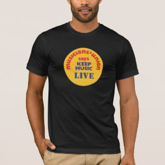 Muziek live houden t-shirt