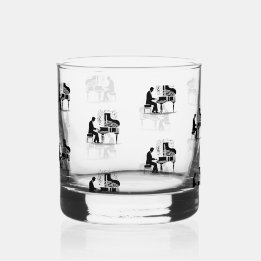 Muziek Lover's Piano Man Whiskey Bar / Drinkware S Whisky Glas