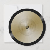 Muziek LP Vinyl Disco Ball Trouwtafel Kaart (Achterkant)