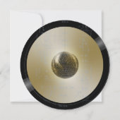 Muziek LP Vinyl Retro Gouden Trouwtafel Kaart (Achterkant)