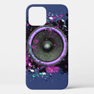 Muziek luidspreker en gespatte verf Case-Mate iPho iPhone 12 Hoesje