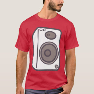muziek luidsprekers vintage t-shirt
