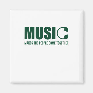 Muziek maakt de mensen samen magneet