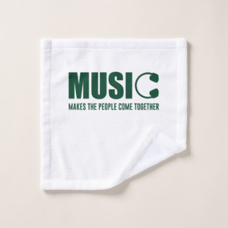 Muziek maakt de mensen samen washandje