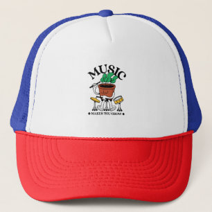 Muziek Maakt Je Groei Plant Drummer Trucker Pet