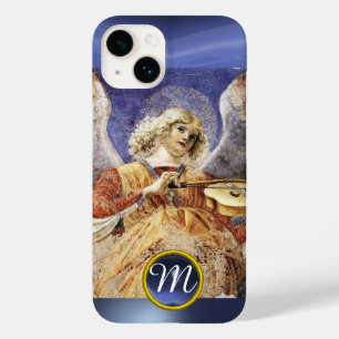MUZIEK MAKEN ANGEL, Blue Sapphire Monogram Case-Mate iPhone 14 Hoesje