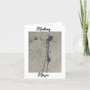 Muziek maken bedankkaart