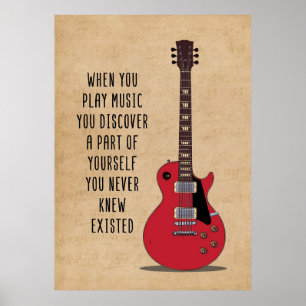 Muziek maken bij muziek poster