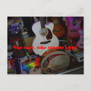 muziek maken briefkaart