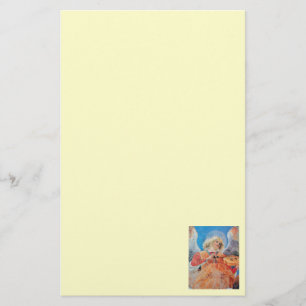MUZIEK MAKEN CHRISTMAS ANGEL Cream Briefpapier