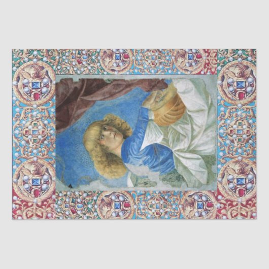 MUZIEK MAKEN CHRISTMAS ANGEL, PRECIUS JEWELS, PARE TISSUEPAPIER (Voorkant)