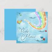 Muziek maken kaart (Voorkant / Achterkant)
