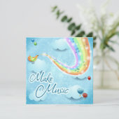 Muziek maken kaart (Staand voorkant)