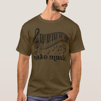 Muziek maken Piano Lover Pianist Composer Piano Pl T-shirt