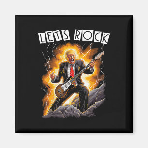 Muziek Mania Grappige Donald Trump Gitaar Spelend Magneet