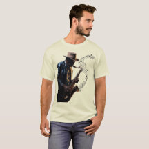 Muziek mannen t-shirts Soul saxofonist