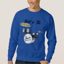 Muziek Mashup Beat van de Drum blauw sweatshirt