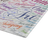 Muziek Melodie Orkest Silhouette Vorm Tekst Snijplank (Hoek)