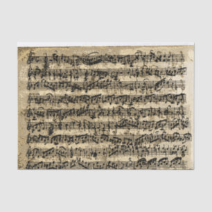 muziek met een vervormd Gold-blad Tissuepapier
