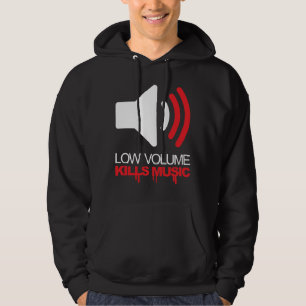Muziek met lage volumes hoodie
