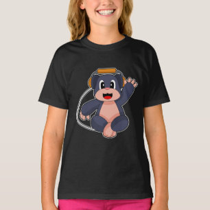 Muziek Mollenmuzikant Hoofdtelefoon Muziek T-shirt
