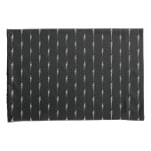 Muziek Motif Melting Treble Clef White en Black Kussensloop (Voorkant-Rechts)