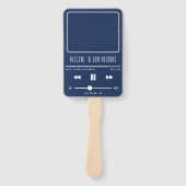 Muziek MP3-speler Blue Wedding Program Handwaaier (Voorkant)