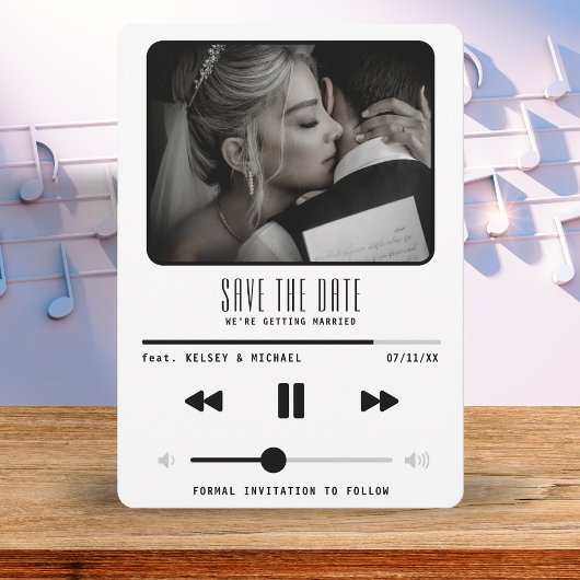 Muziek MP3-speler Wedding White Save The Date