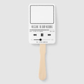 Muziek MP3-speler White Wedding Program Handwaaier (Voorkant)