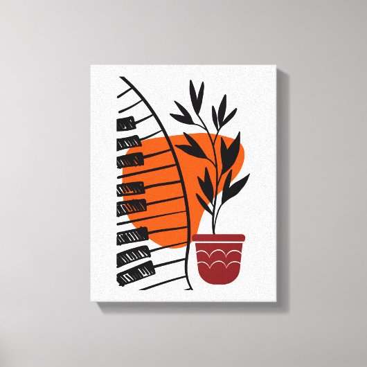 Muziek Muur Art Decor Canvas Afdruk (Voorkant)