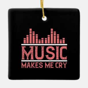 Muziek - Muziek maakt me droog Keramisch Ornament