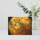 Muziek, muziek, muziek briefkaart (Staand voorkant)